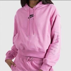 Nike Air crop hoodie sweatshirt NWT Pink